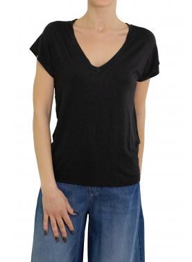 Maglia tinta unita con scollo a V Only